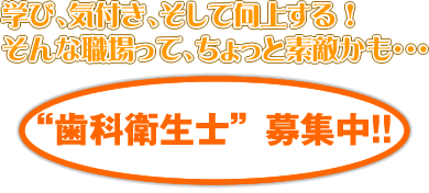 歯科衛生士募集中